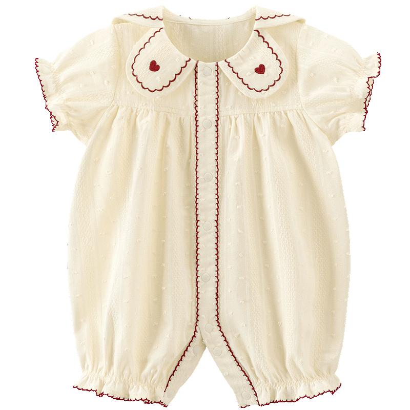Baby Girl Sweet Bear Cotton Romper 80