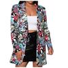 Women's Fashion  And Winter Newspaper Does Not Locate Printed Small Suit Jacket