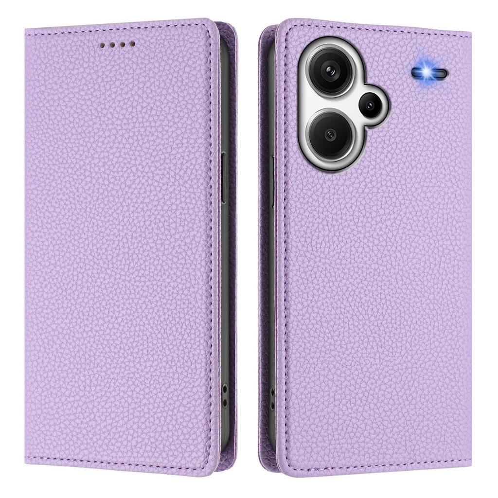 Husă tip portofel pentru Xiaomi Redmi Note 13 Pro+ 5G cu blocare RFID, piele cu textură litchi, husă mobilă