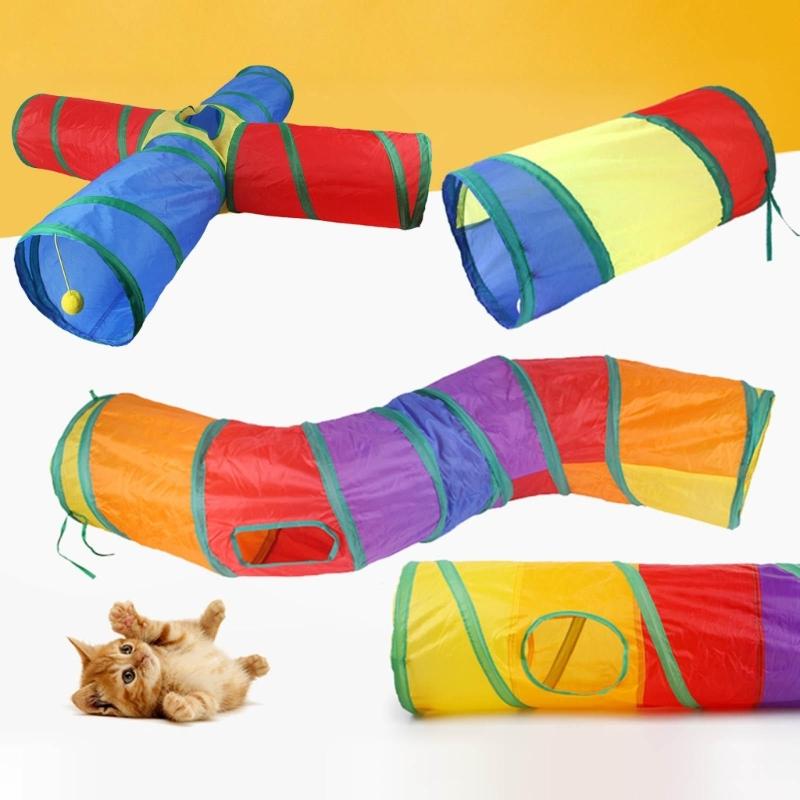 Cat Tunnel Tube Funny Kitten Toy Foldable Toy for Cat Interactive Cat Training Rabbit Animal Plays Games Pet Product