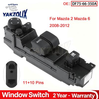 For Mazda 2 Mazda 6 2008 2009 2010 2011 2012 Front Left Driver Side Master Power Window Control Switch DF75-66-350A  DF7566350A
