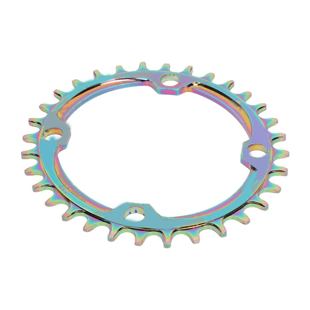 Mountain Bike Chainring Aluminium Alloy 32T Single Speed Oval Bike Positive Negative Tooth Disc Chain Wheel Chainring