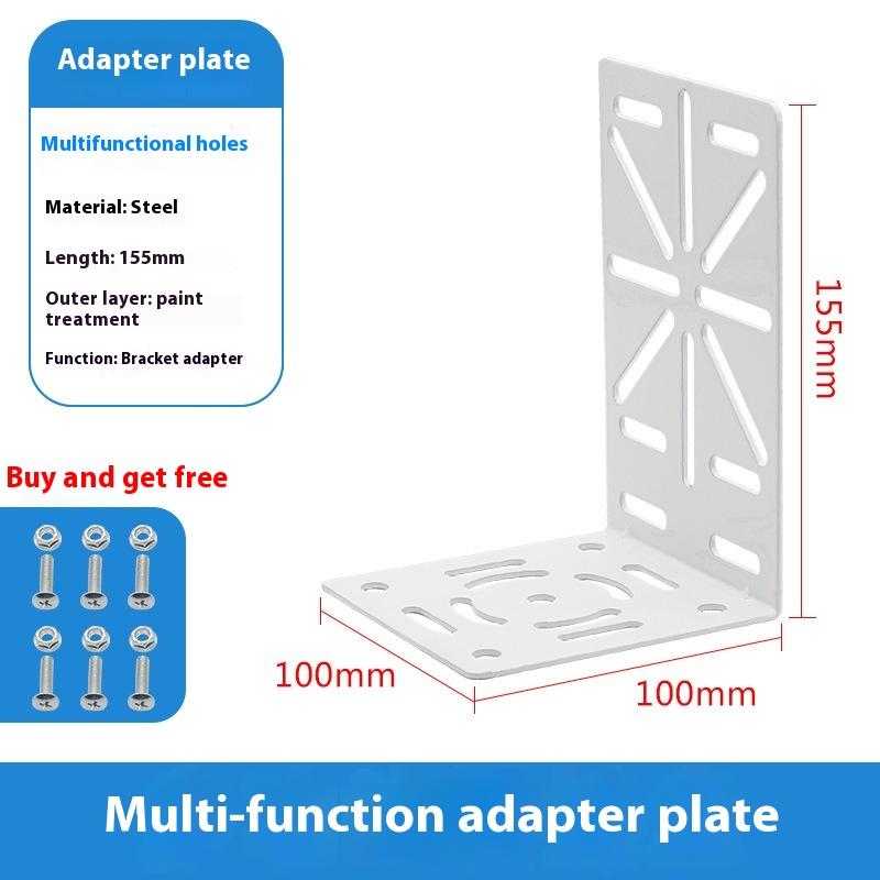 1 Set Cctv Camera Adapter Auxiliary Mount Extension Support Wall Mount Bracket Aluminum Alloy Duckbill Cctv Monitoring Bracket