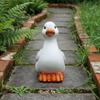 Duck Statue Resin Duck Figurine Outdoor Decor Cute for Yard, Patio