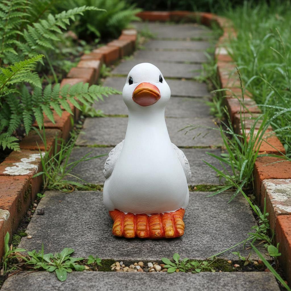 Duck Statue Resin Duck Figurine Outdoor Decor Cute for Yard, Patio