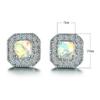 Hot Selling Square Earrings for Light Luxury and Fashionable Commuting