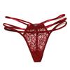 Women's Sexy Lace Thongs with Crown Design, Low Waist and Thin Strap