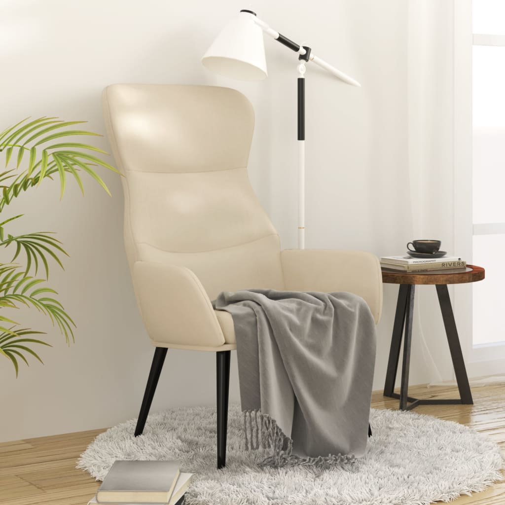 Relax Armchair Cream Fabric