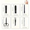 Professional 10/24 Pcs Black Nail Clippers Kit: Ultra Sharp Sturdy Fingernail Cutters for Men And Women - No Oil, No Battery, No Nail Polish