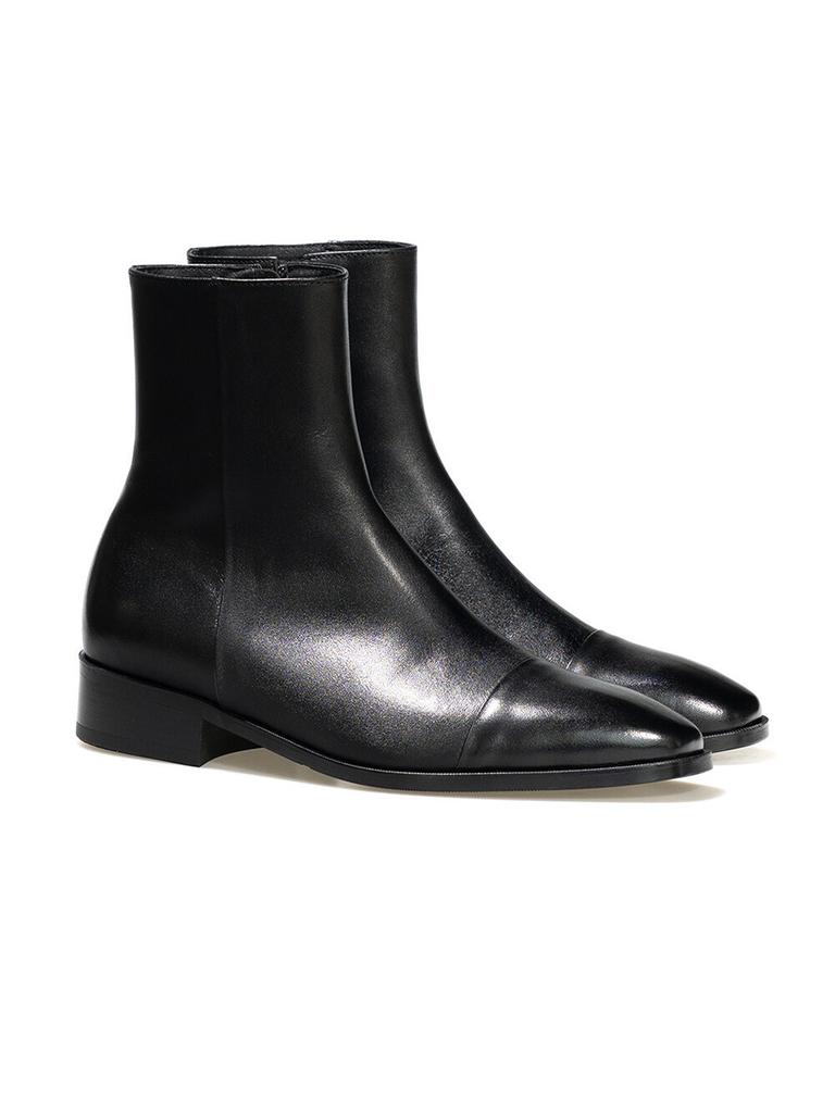 Allclassic Alc0019 Adore Straight-Tip Zip-Up Boots_Black