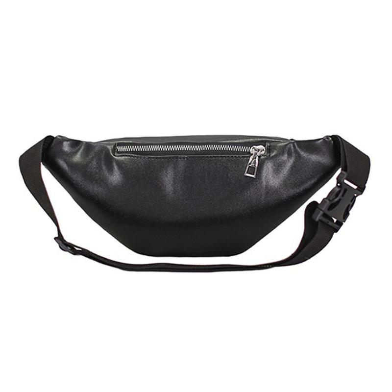 Nytt PU-skinn Dame midjepakker Vanntett skulderveske Fanny Pack Belte Pengeveske Mote Brystveske Clutch