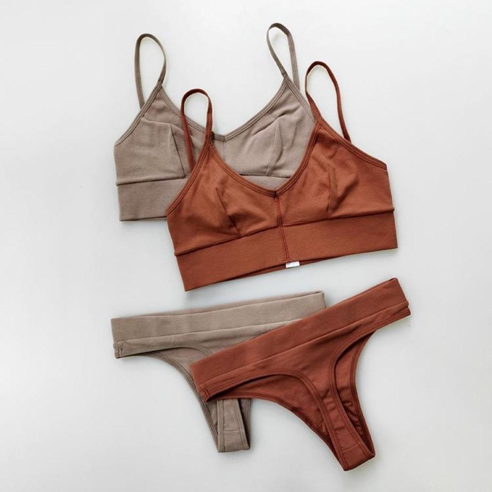 Slip da donna a vita bassa con forchetta alta in cotone perizoma in cotone traspirante per fitness sportivo
