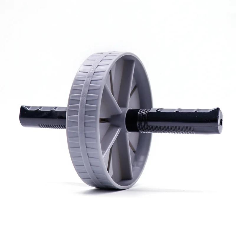 

Abdominal Wheel Strong Load Bearing Non-Slip Roller Strengthen Muscle Exercise Equipment Fitness Training Home Use Silent серый
