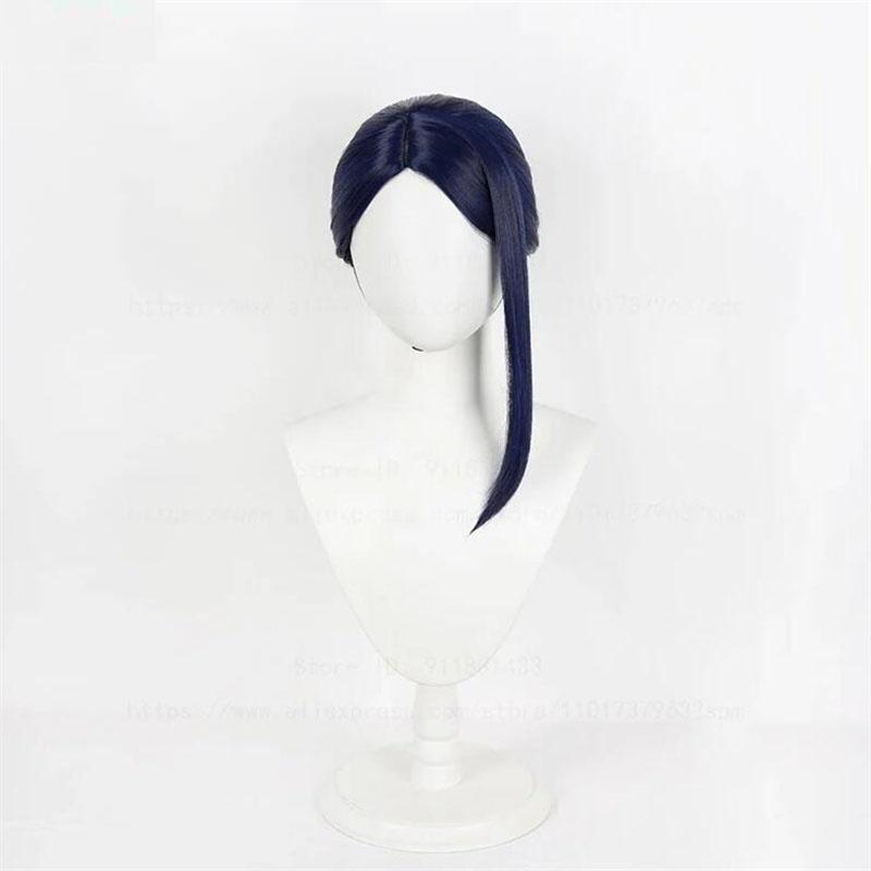 New Style Commander Caitlyn Cosplay Wig Arcane Season 2 Heat Resitant Synthetic Hair Anime LOL Role Play Wigs With Bun + Wig Cap