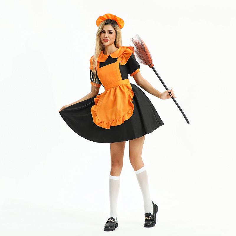 Halloween Costume Pumpkin Dress Lolita Loli Dress Maid Dress Stage Dress
