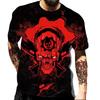 European and American Popular New Horror Skull Digital Printed T-shirt with Retro Street Style Men's T-shirt Pattern