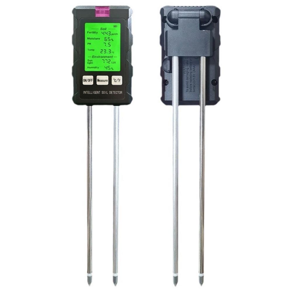90° Rotation Soil Tester LCD Screen Garden Soil Analyzer Plant Moisture Meter  for Farm Soil Check