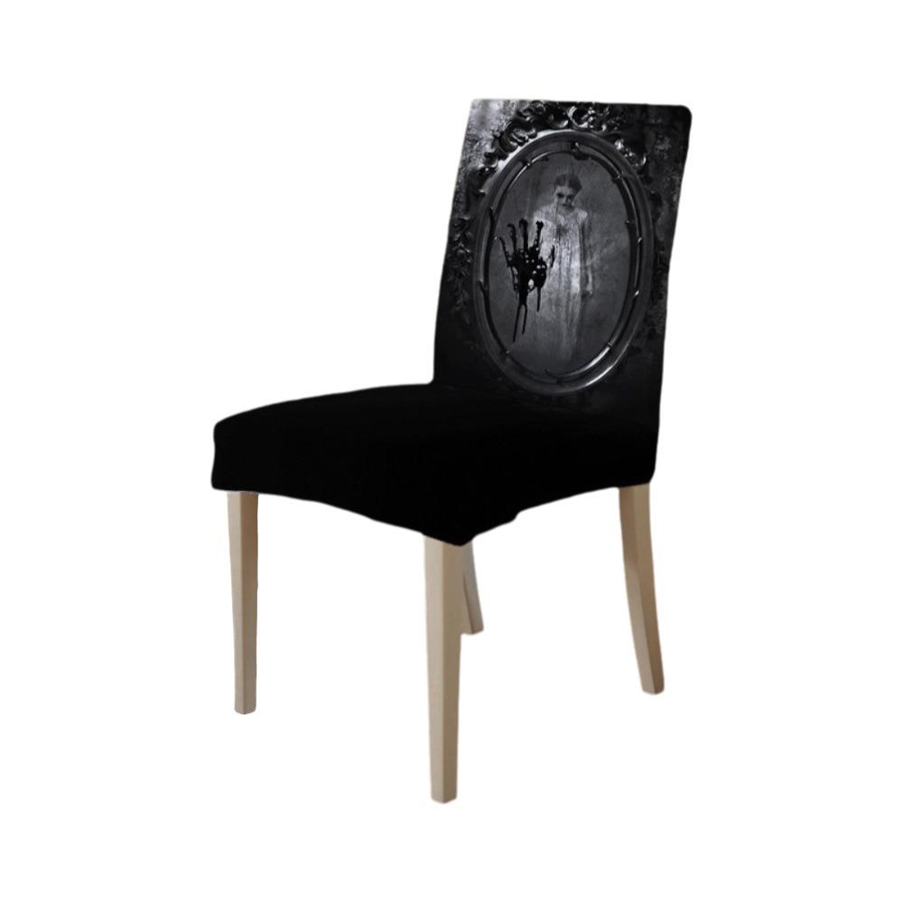 Dust-proof Halloween Chair Covers Vintage Bloody Handprint Chair Cover for Home
