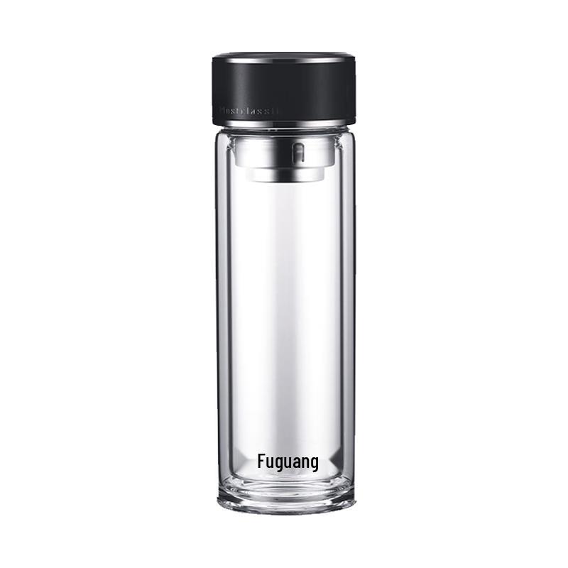 FUGUANG Antibacterial Double-Layer Glass Cup