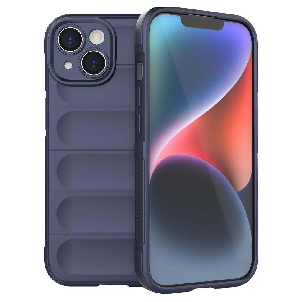 For iPhone 15 Soft TPU Cell Phone Case Anti-drop Rugged Phone Back Cover