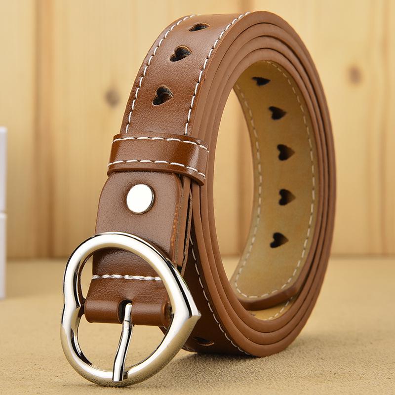 Love Hollow Belt Men'S Heart-Shaped Women'S Belt Heart-Shaped Porous Decoration With Jeans Belt
