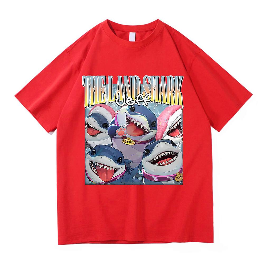 Vintage Jeff The Land Shark The Eras Tour T Shirt Fashion Men Funny Cute Landshark Tshirt Unisex High Quality Cotton Tees Shirts