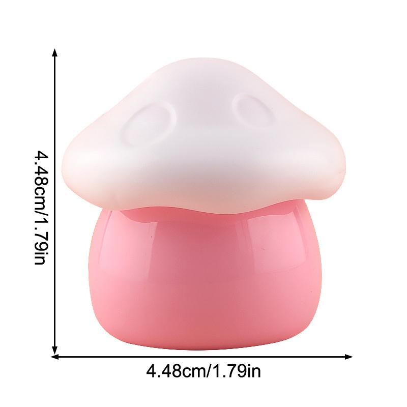 1Pcs 10Ml Portable Lip Gloss Empty Bottle Cute Mushroom Plastic Balm Container Jar Shaped Reusable Refillable Makeup Container