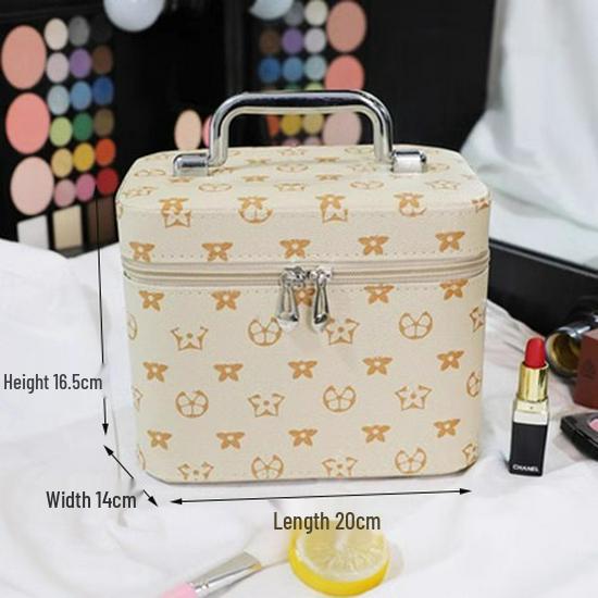 Große Kosmetiktasche für Damen mit Spiegel - 2025 Neues High-End Kosmetik-Aufbewahrungsetui