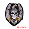 Punk Animal Large Embroidery Patch Iron On Patches For Clothing Thermoadhesive Patches On Clothes Sewing Patch For Jacket Back