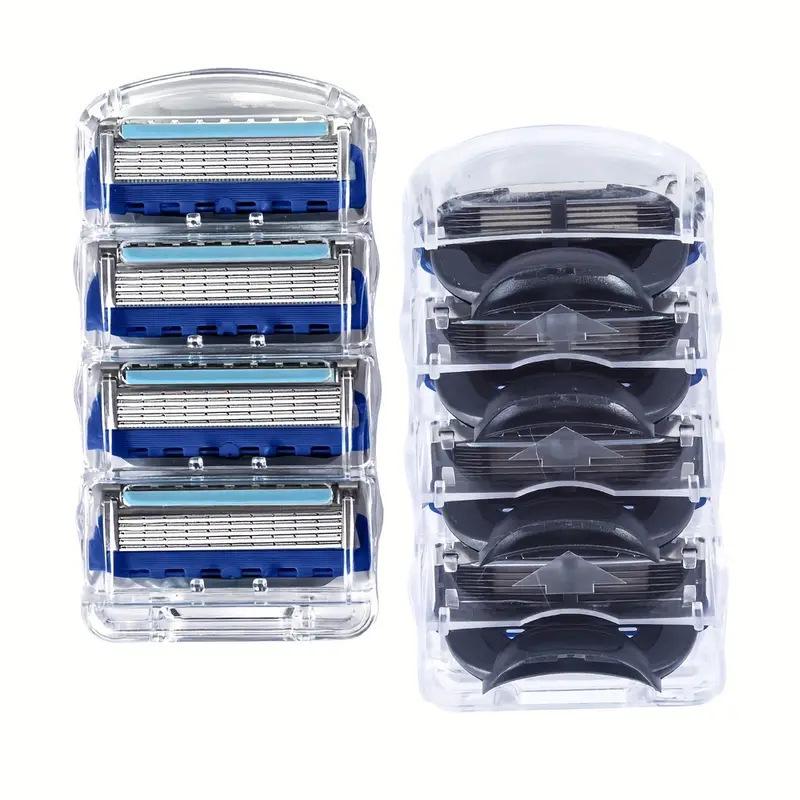 Universal Five-Layer Men's Razor: 5-Blade Manual Shaver Replacement