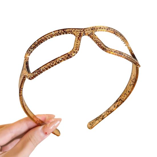 Women Headband Anti-slip Teeth Glasses Frame Design Acrylic Material Lightweight Hair Hoop Hair Accessories