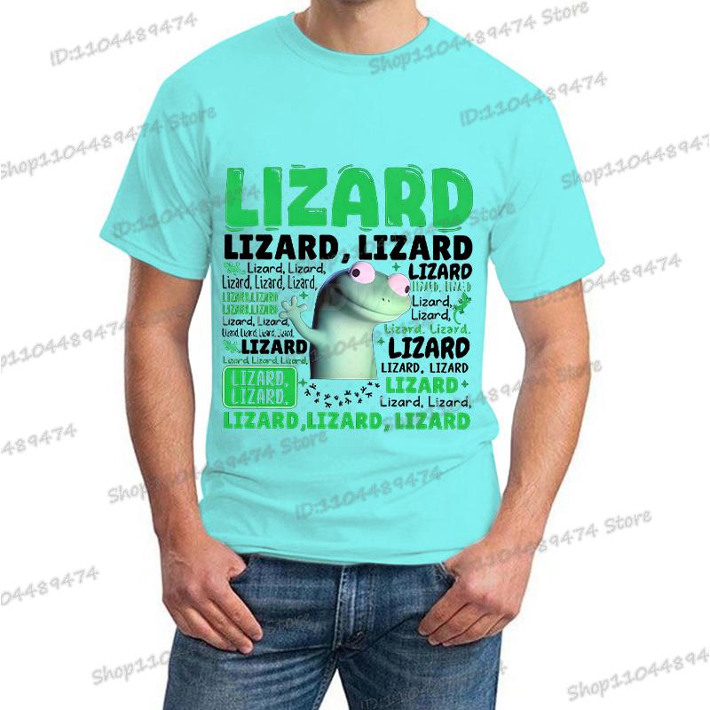 New Lizard Lizard Lizard Meme Trendy Printing T Shirt Men Women Hippie Humorous Streetwear Short Sleeve Anime Animal T-shirts