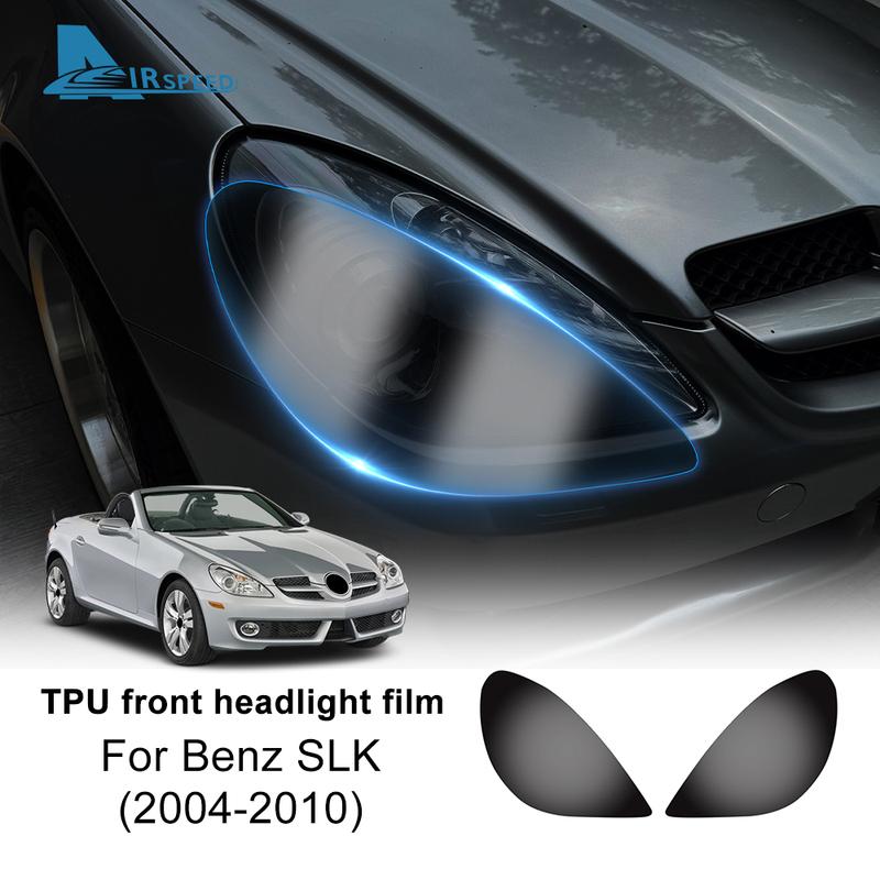 TPU Car Headlight Film For Mercedes Benz SLK R171 2004 2005 2006 2007 2008 2009 2010 Paint Protection Anti-scratch Accessories