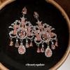 Prinzessin auf der Flucht~ Silberne Nadel Diamant Oval Wassertropfen Ohrringe Leichter Luxus Zarte Ohrringe Prinzessinnen Stil Ohrringe