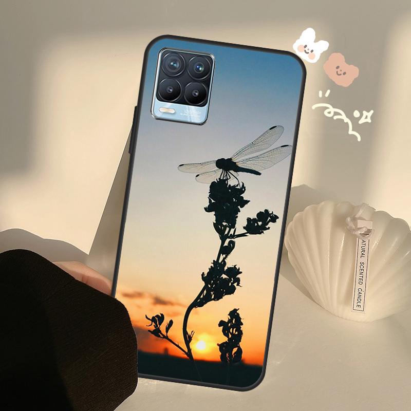 

Роскошный чехол с изображением стрекозы для Realme C75 C63 C61 C55 C51 C53 C25 C65 C67 C71 11 12 13 14 15 Pro Plus GT6 GT7 Pro Realme C65 4G