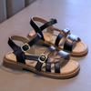 Neue Sandalen Mode Schlicht Retro Mädchenschuhe Sommer Flach Leicht Kinderschuh Klassisch Elegant Täglich Lässig 2025 Strandschuhe