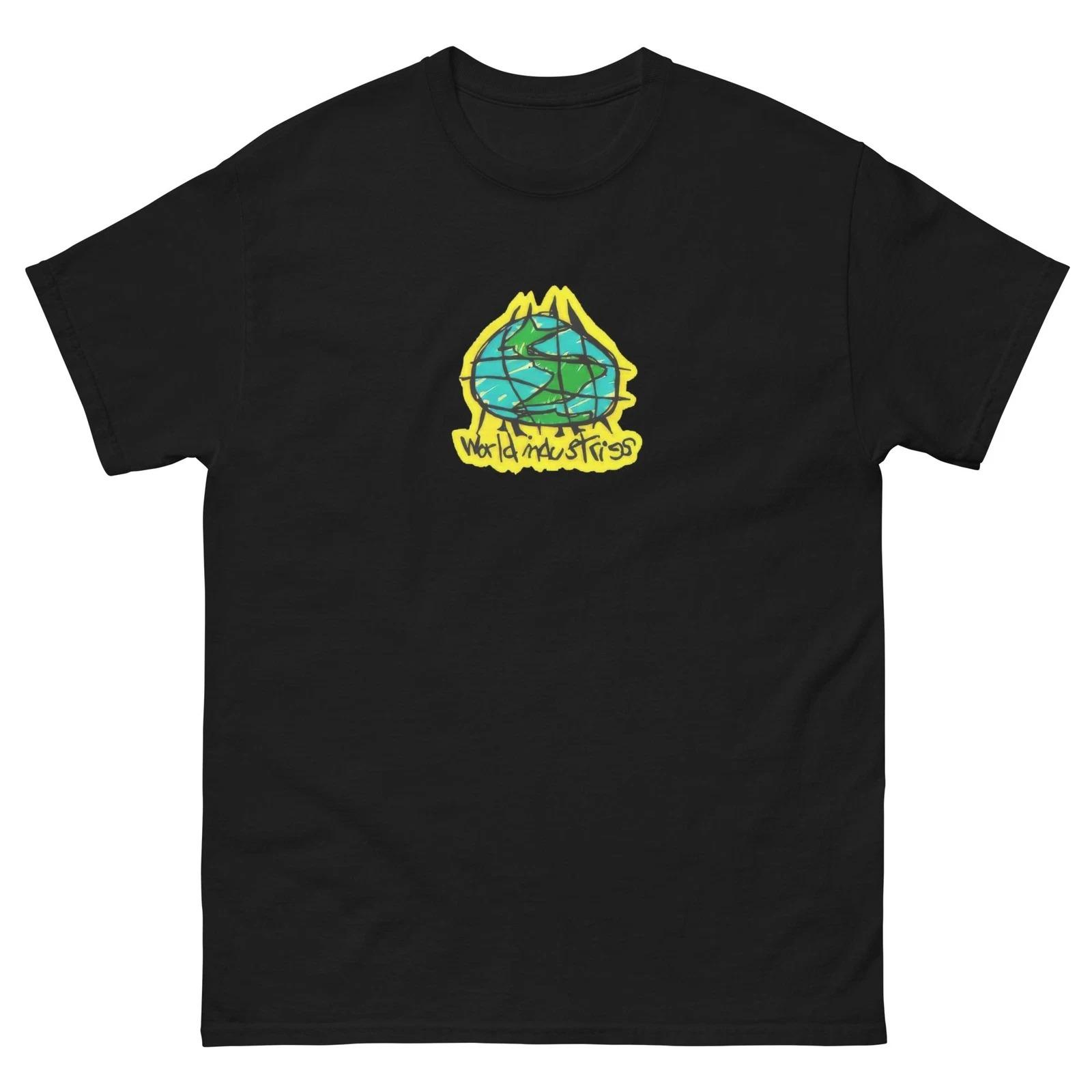 World Industries OG 1990s Logo T Shirt Skateboarding Tee Graphic T-Shirt High-end Luxury Unisex Style Both of Men and Women S разноцветный