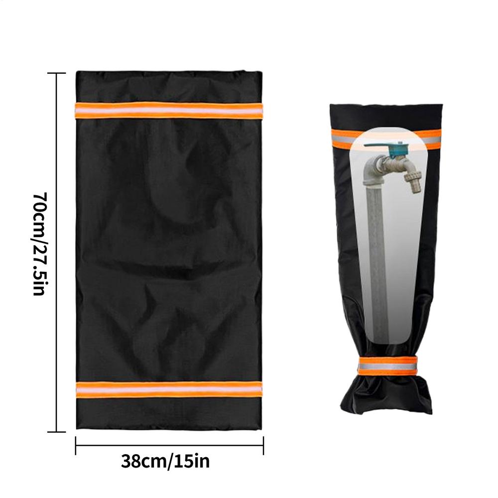 Winter Outside Water Faucet Cover Waterproof Anti-Freeze Cover Frost-proof Insulated Tap Wrap With Reflective Strips