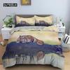 Tiger Duvet Cover Soft Comforter Cover Microfiber Animal Bedding Set Tiger Pattern Quilt Cover for Room Decor 2/3Pcs Bedclothes