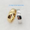 Couple Wedding Rings For Men Lover's Alliance Male Female Ringe Anniversary Stainless Steel Jewelry Ring Woman Gold Color