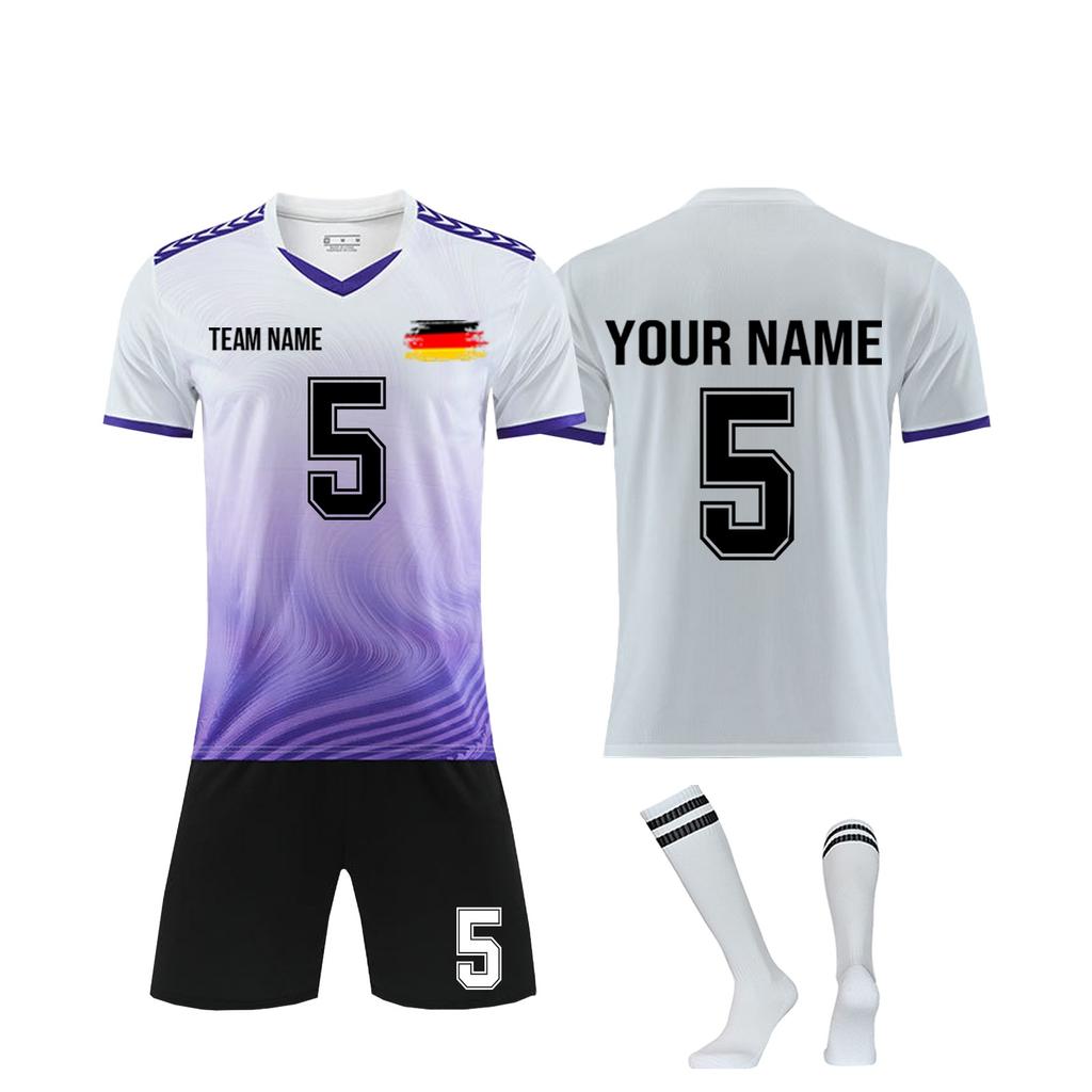 Personalised Shirts Kit Mens Girls With Name Number Custom Football Jerseys For Boys Training Suit