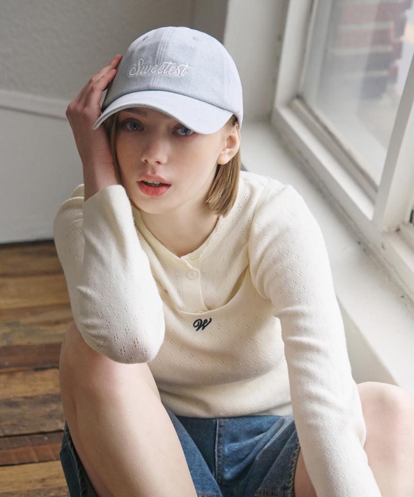 SWEET SOUP Signature Circular Logo Cap [Sky Blue]