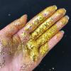 1pack 10g PET Glitter Powder Transparent Bubble Balloon Filler Round Sequins Gold Glitter Powder Home Decor Confetti for Balls
