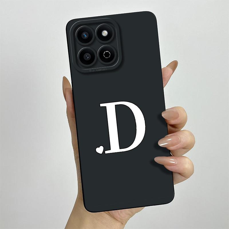 Funda for Honor 200 Smart Case Camera Lens Protection Cute Letters Silicone Shockproof Phone Cover for Honor 200 Smart 5G Capa