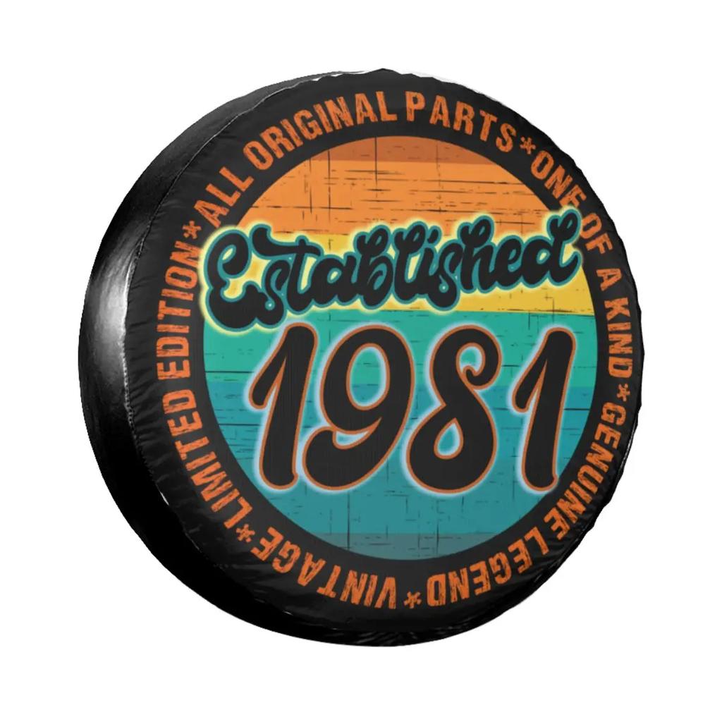 Vintage 1980 Limitovaná edice Kryt rezervního kola pro Suzuki Mitsubishi Ochranné kryty kol pro auto 14 palců 15 palců 16 palců 17 palců