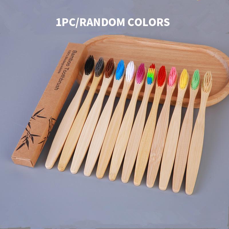 

Экологически чистая бамбуковая зубная щетка - Отдельная коробка с ультрамягкими щетинками - Подходит для чувствительных зубов и десен