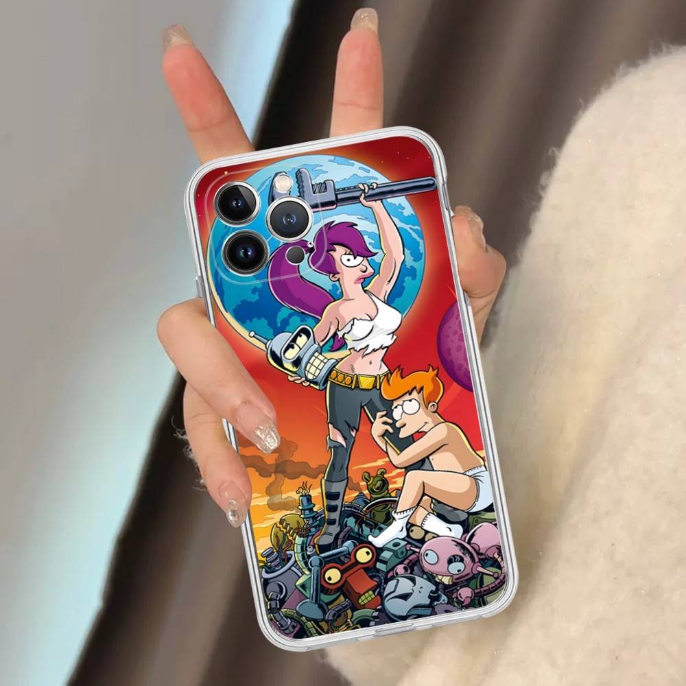 F-Futurama B-Bender Phone Case For iPhone 16 15 14 11 12 13 Mini Pro XS Max Cover 6 7 8 Plus X Funda Shell