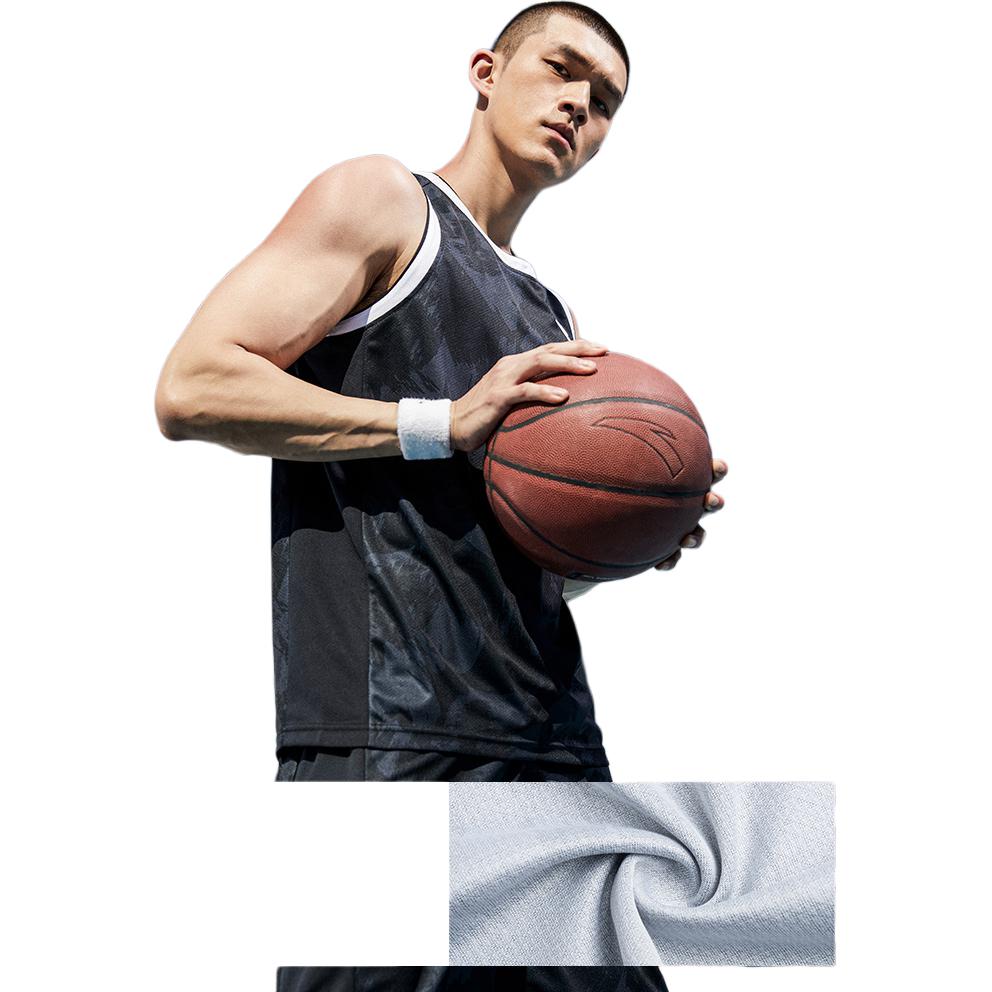 Anta Logo Print Sports Basketball Suit Men Sportswear Red 152221210-3