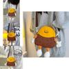 Charming Japanese Style Plush Potato Cartoon Crossbody Bag For Kids With Fun Print