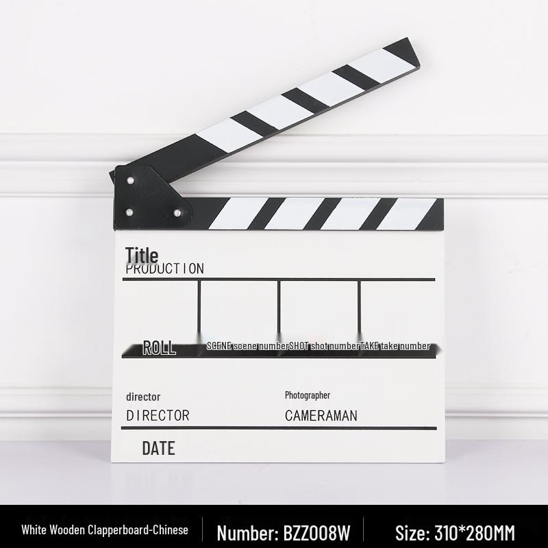 Film Clapperboard Prop: Movie Shooting Director's Slate Ornament